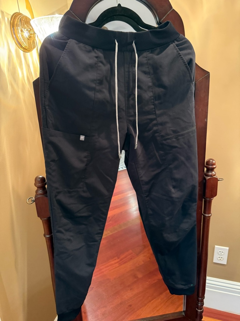 Black Drawstring Jogger Pants